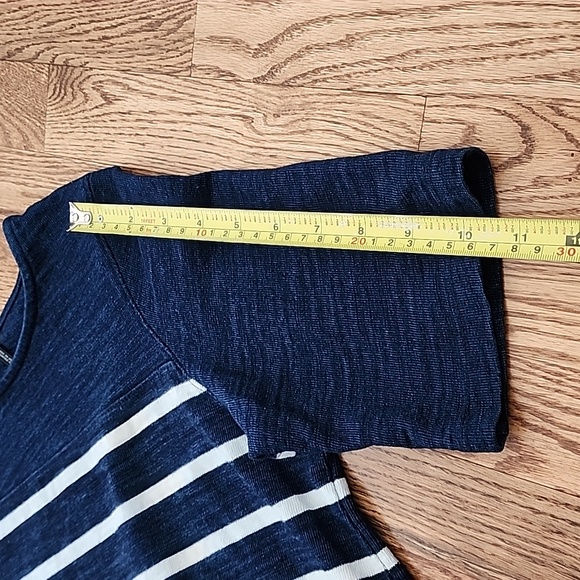 (S) Adriano Goldschmied Stripled Natical Cottagecore 100% Cotton Cropped - Picture 6 of 9